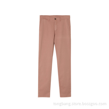 Customized Cotton Spandex Elastane Woven Casual Pant